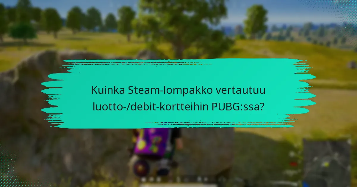 Mitkä ovat Steam-lompakon käytön haitat PUBG:ssa?