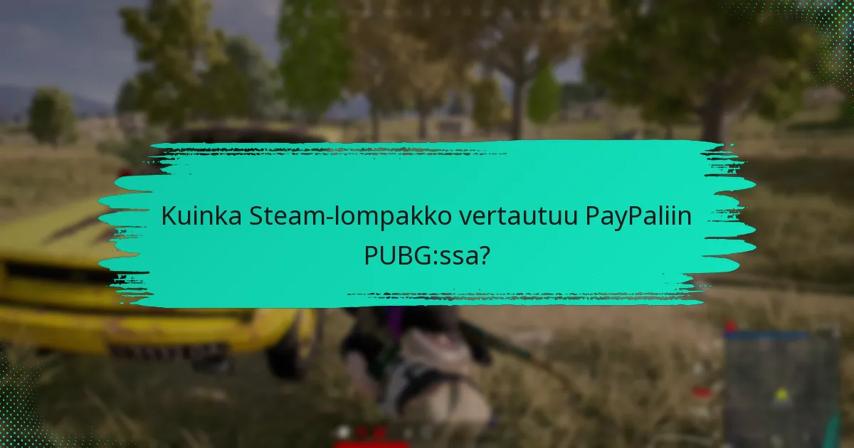 Kuinka Steam-lompakko vertautuu luotto-/debit-kortteihin PUBG:ssa?