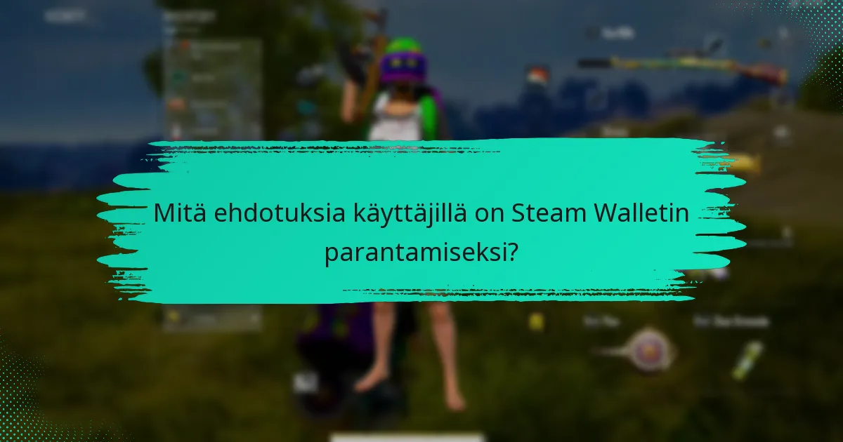 Mitä yleisiä ongelmia käyttäjät kohtaavat Steam Walletissa PUBG:ssa?